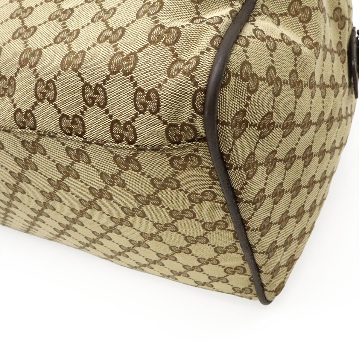 Gucci 2Way Boston Bag Canvas Travel Bag