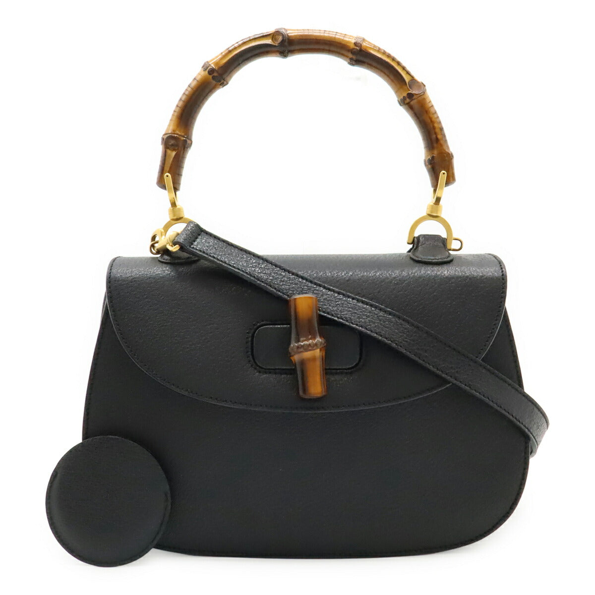 Gucci Bamboo 2Way Bag Leather Travel Bag 2Way Bag