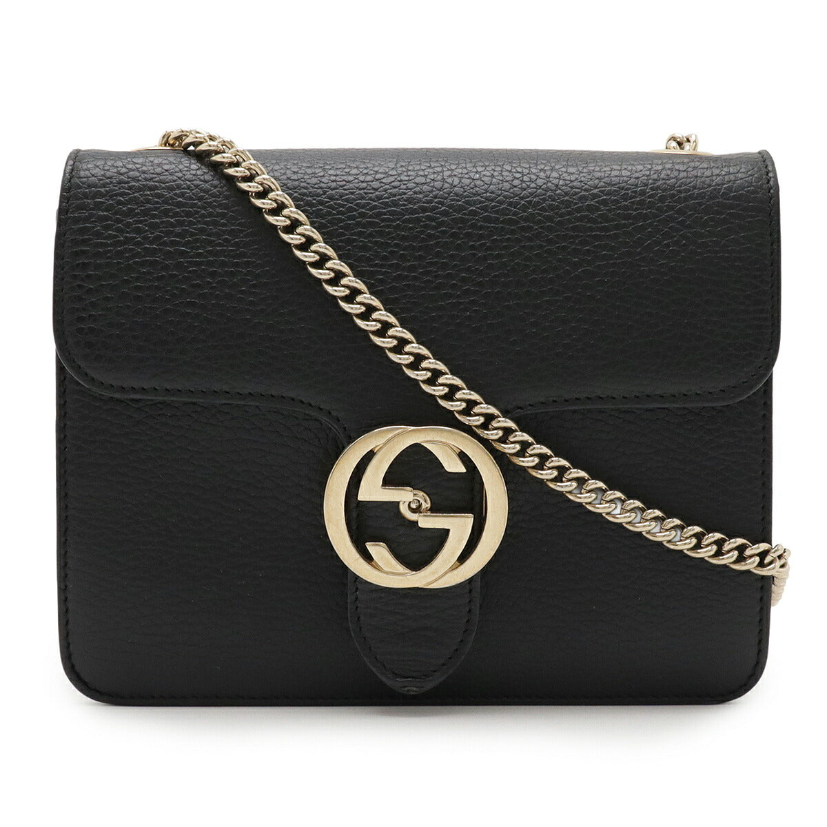 Gucci Interlocking Shoulder Bag Leather Bag 3