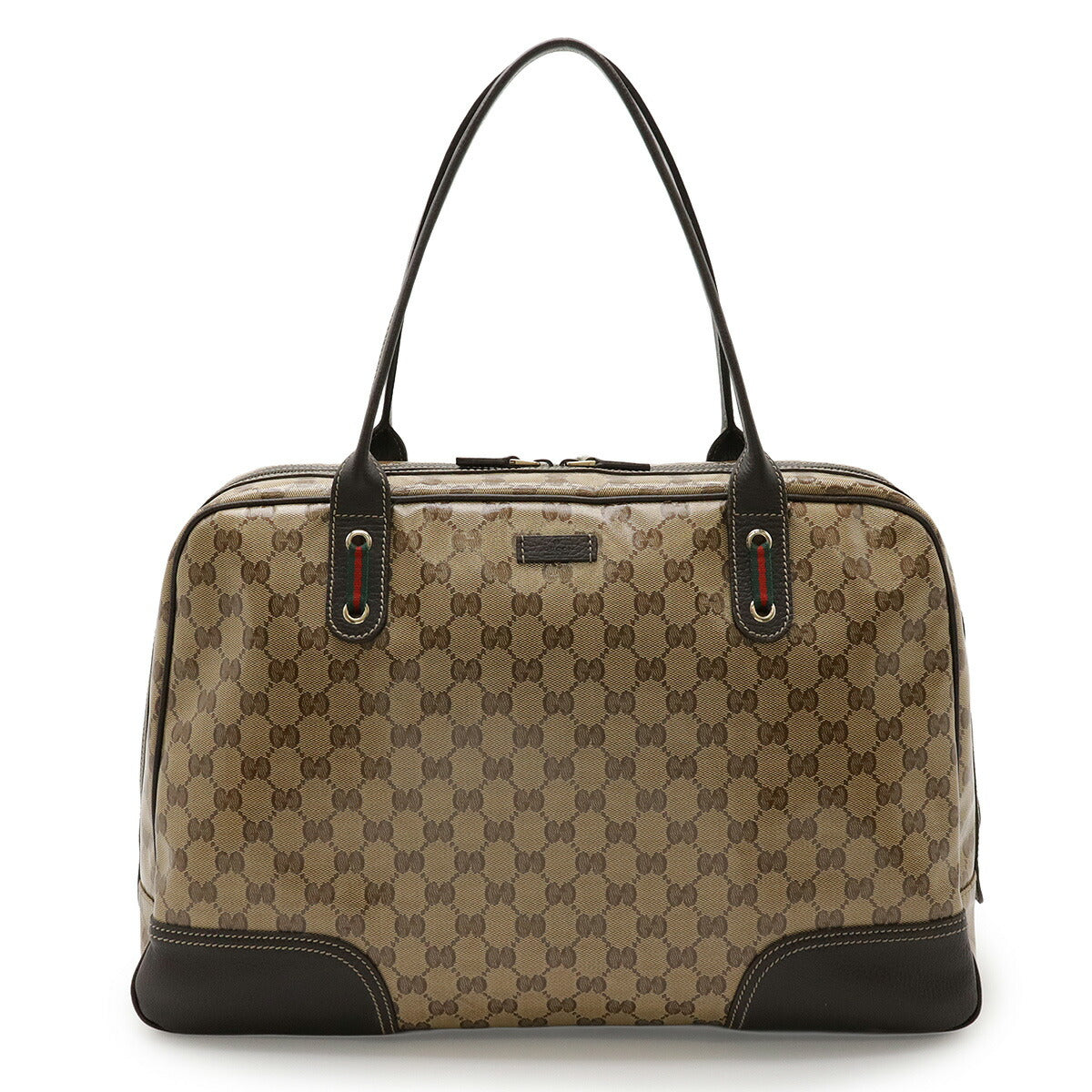 Gucci Coated Handbag Canvas Travel Bag