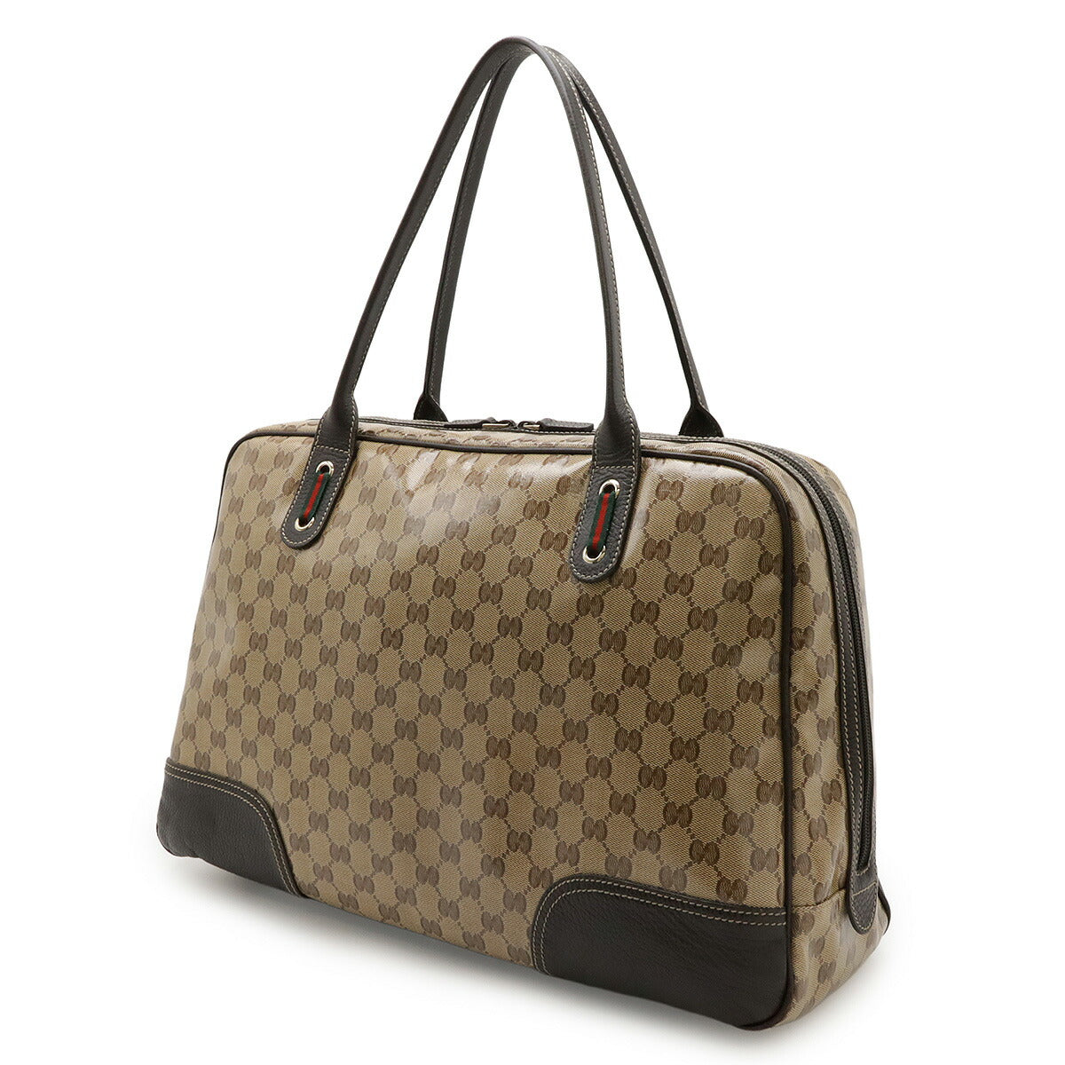 Gucci Coated Handbag Canvas Travel Bag