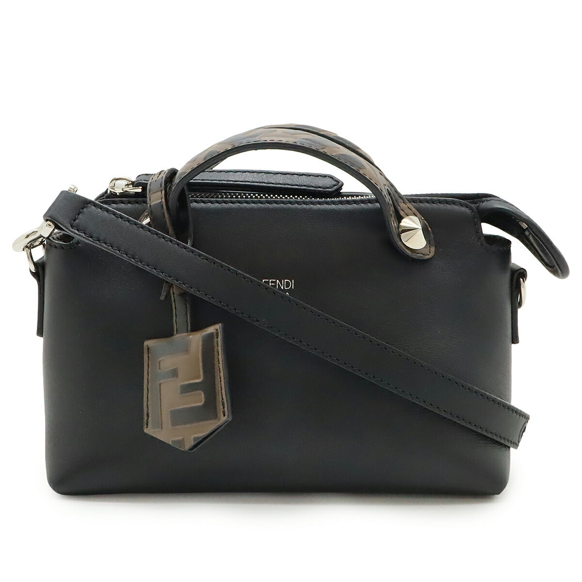 Fendi By The Way 2Way Bag Leather Travel Bag