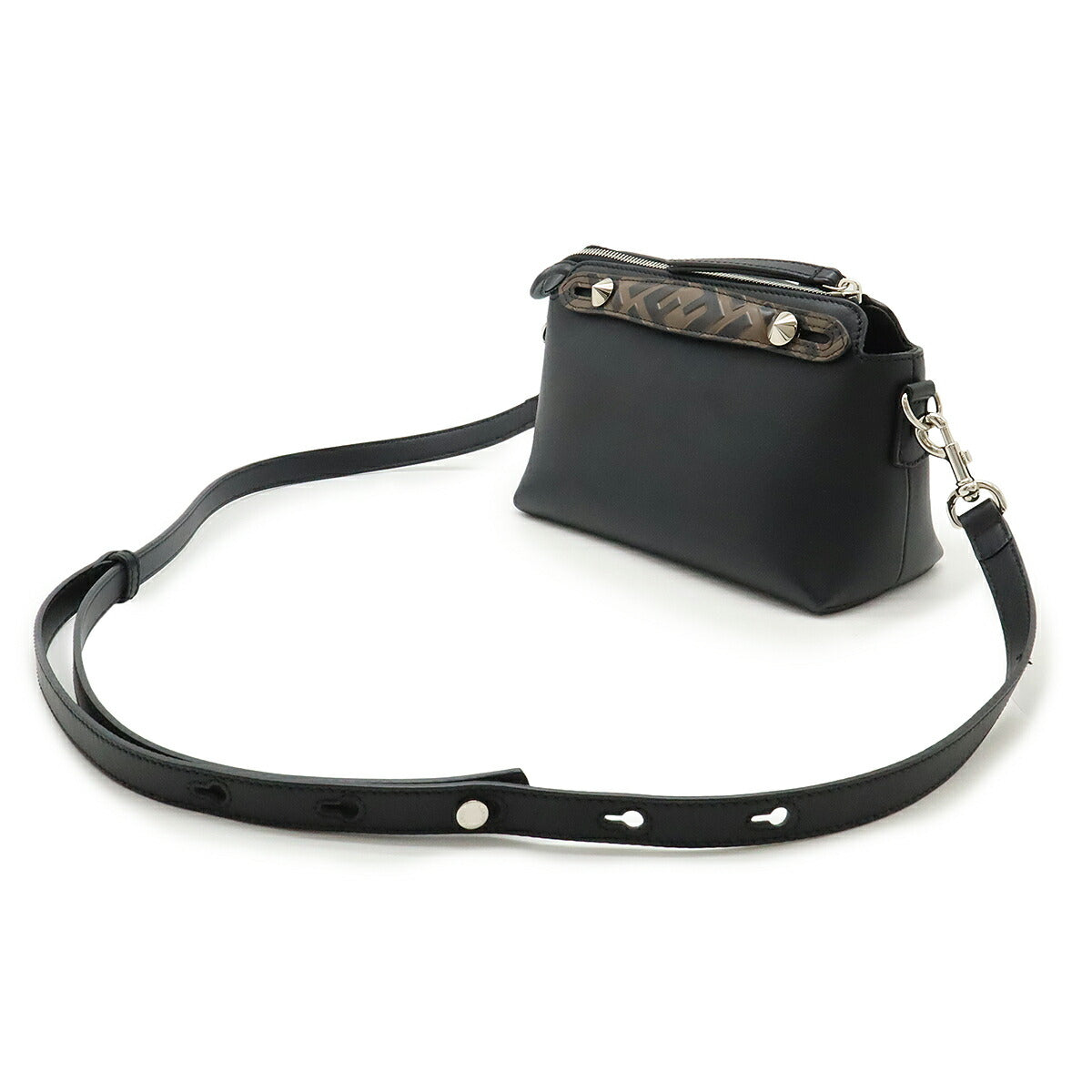 Fendi By The Way 2Way Bag Leather Travel Bag