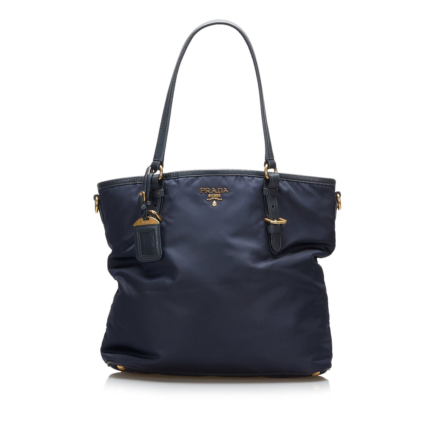 Prada Tessuto Shopper Tote Bag Nylon Blue