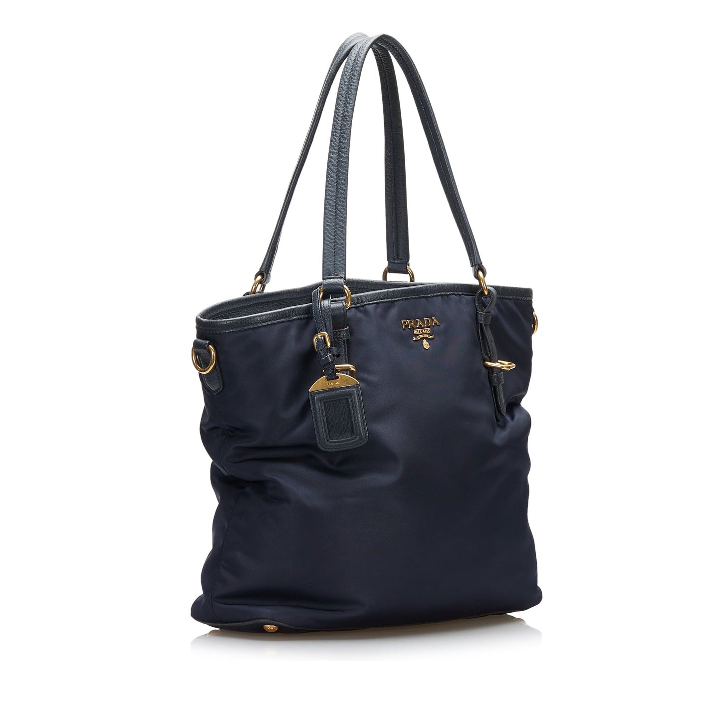 Prada Tessuto Shopper Tote Bag Nylon Blue