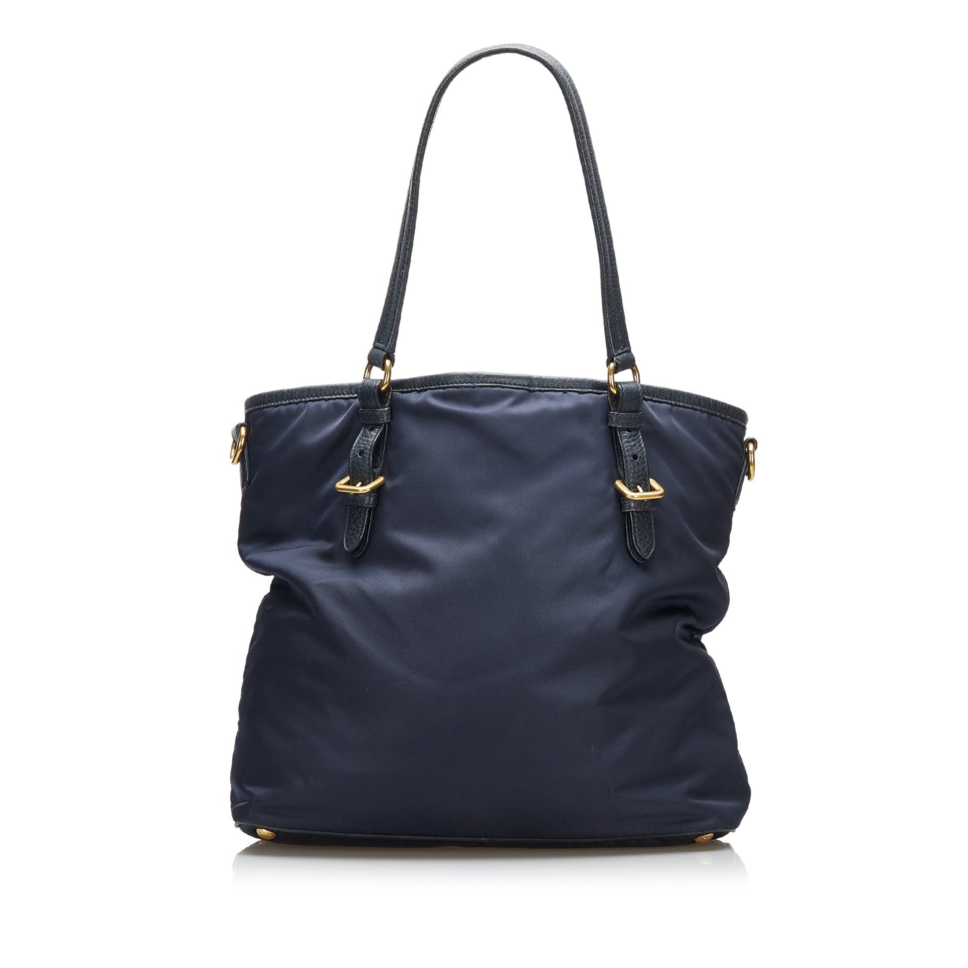 Prada Tessuto Shopper Tote Bag Nylon Blue