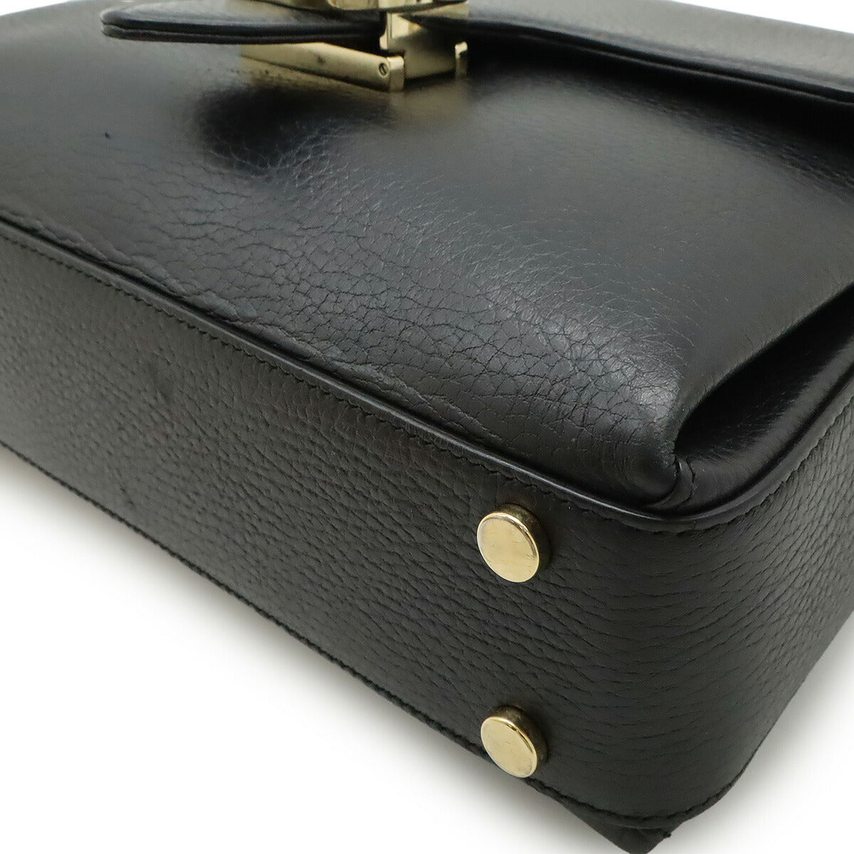 Gucci Interlocking 2Way Handbag Leather Travel Bag