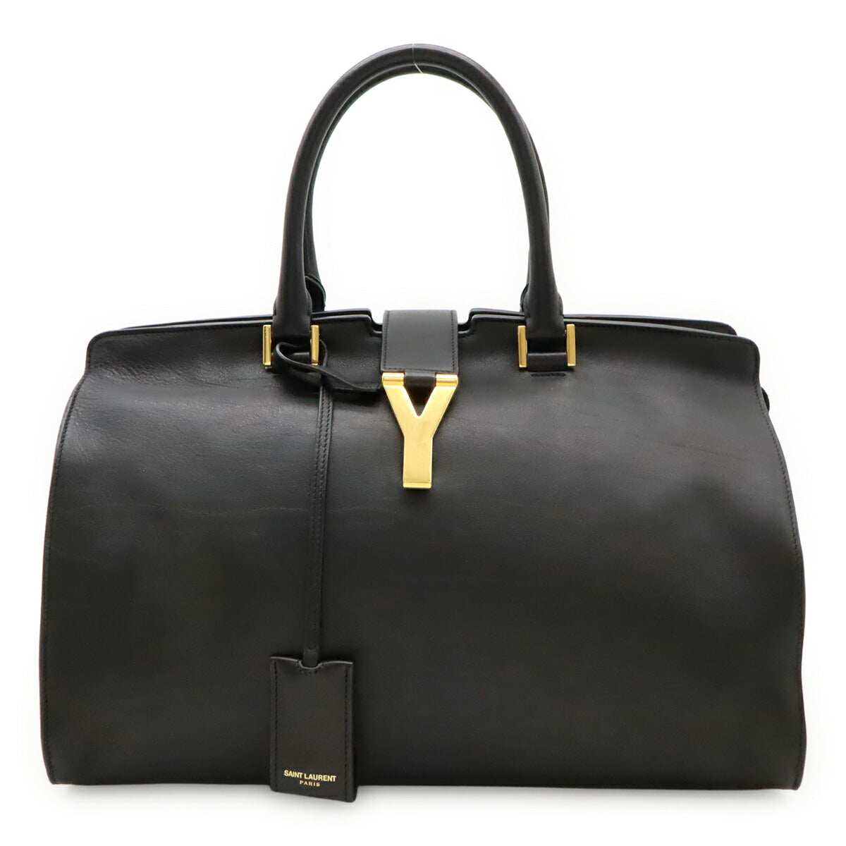 YSL Saint Laurent Paris Cabas Ligne Handbag Leather Travel Bag