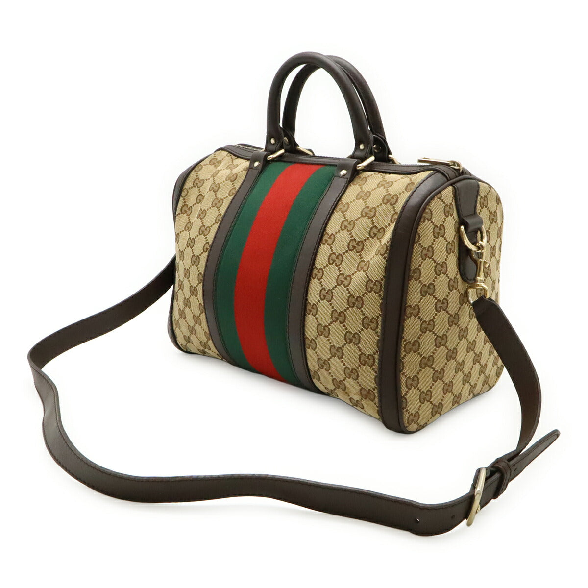 Gucci 2Way Handbag Canvas Travel Bag Handbag 8