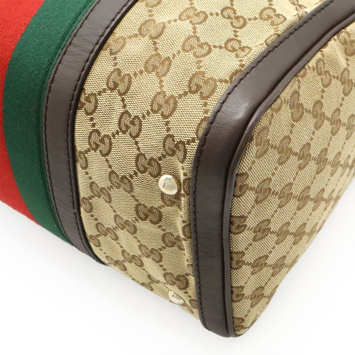 Gucci 2Way Handbag Canvas Travel Bag Handbag 8