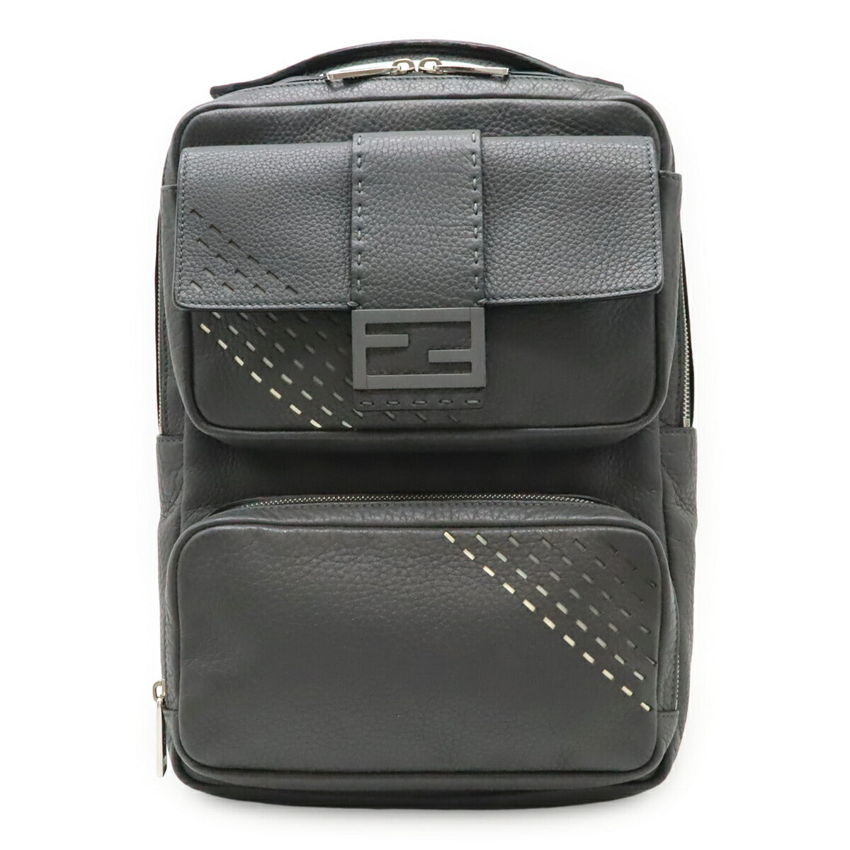 Fendi Selleria Ff Backpack Leather Logo