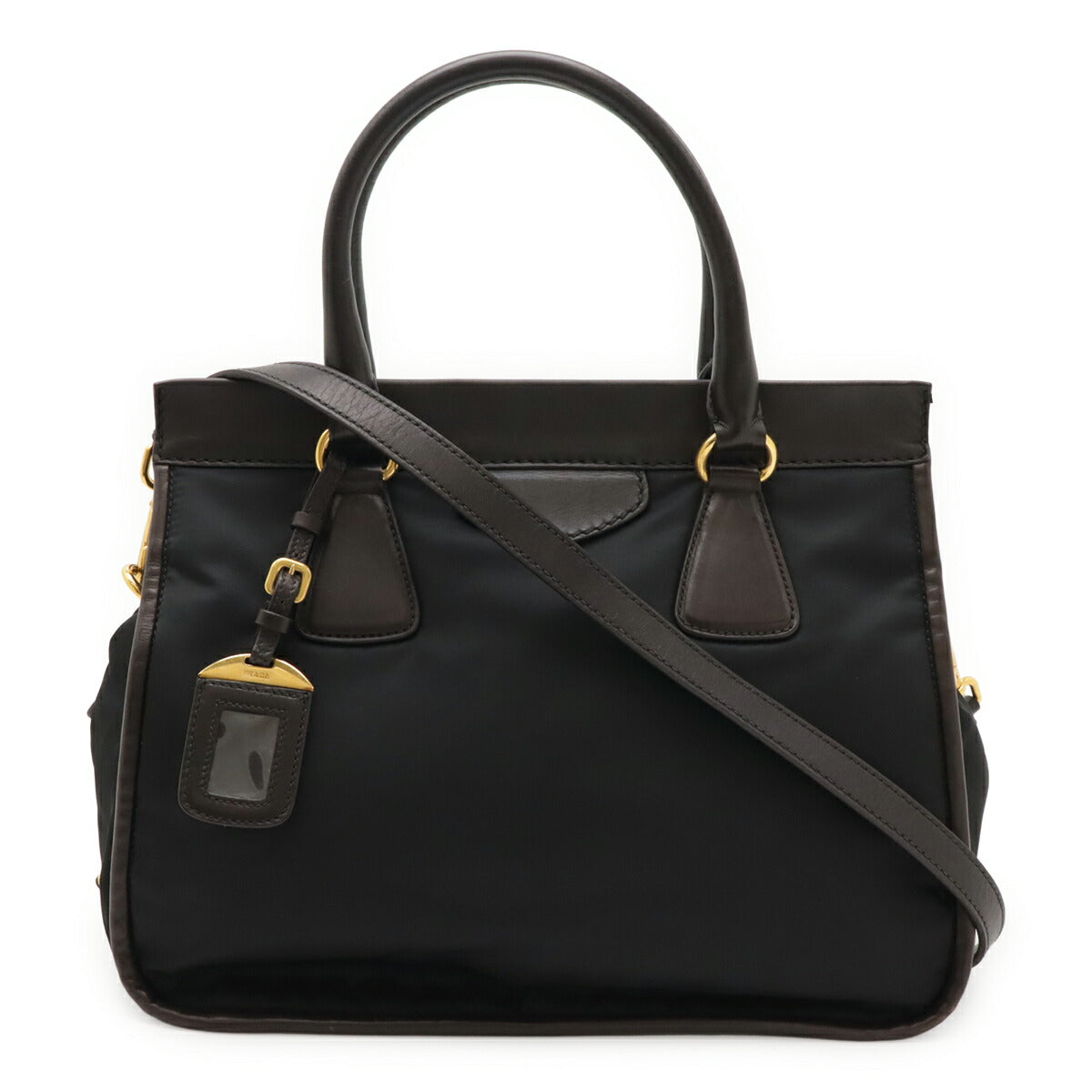 Prada Tessuto City 2Way Handbag Nylon Travel Bag