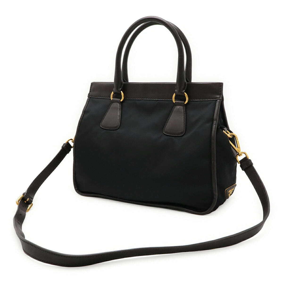 Prada Tessuto City 2Way Handbag Nylon Travel Bag