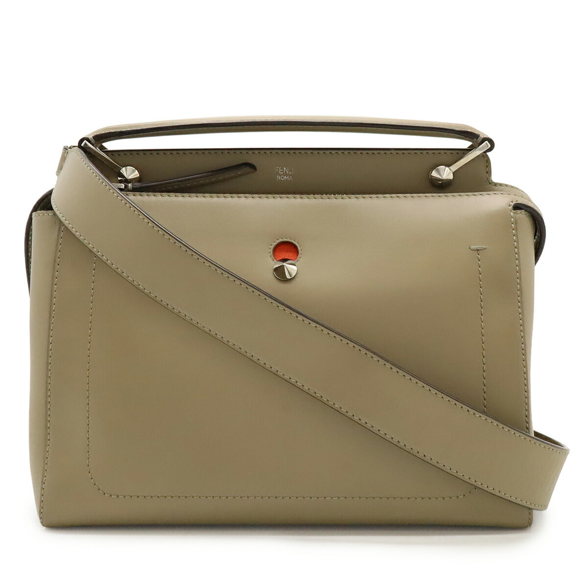 Fendi Dotcom 2Way Bag Leather Travel Bag Leather 2Way Bag