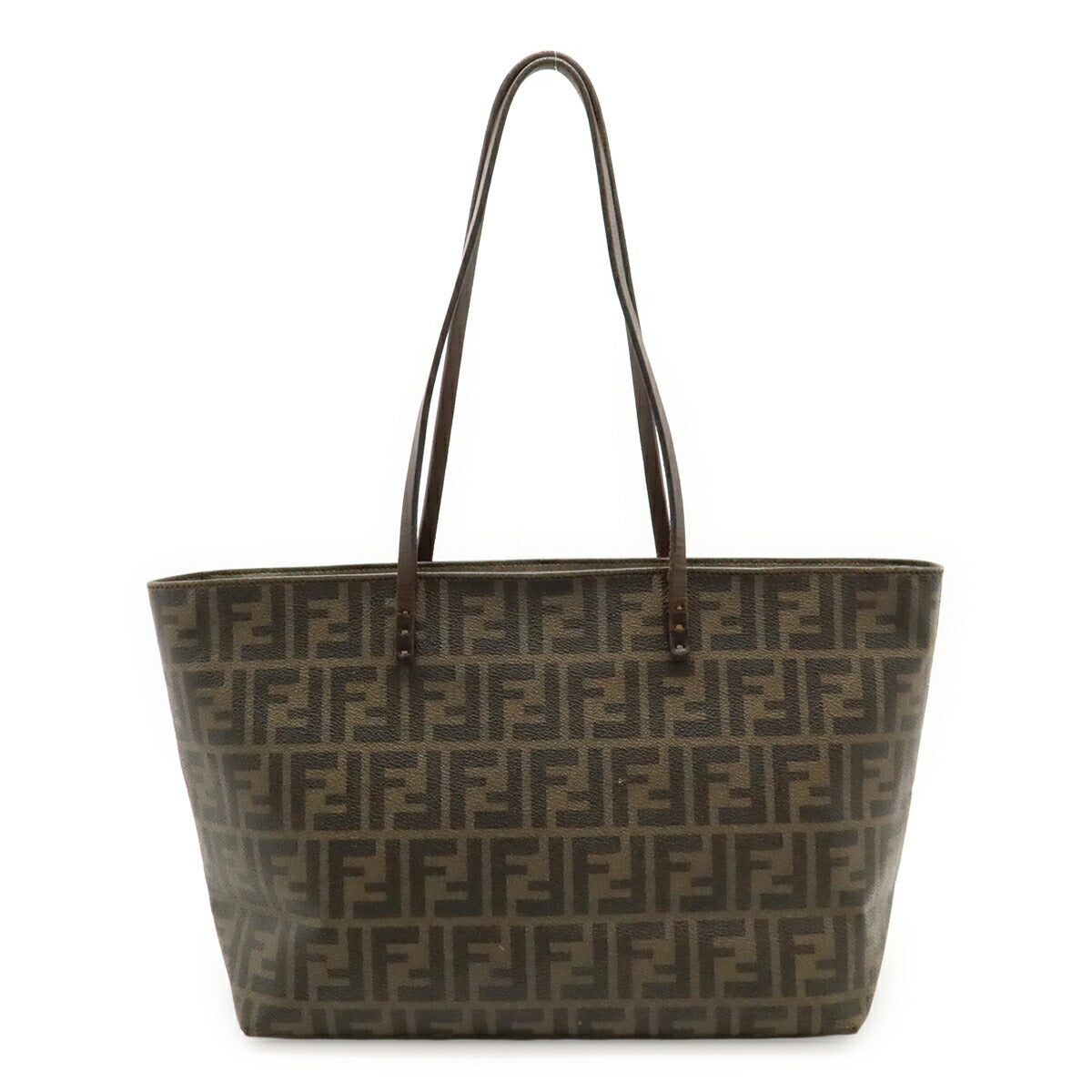 Fendi Zucca Coated 2Way Bag Canvas Travel Bag
