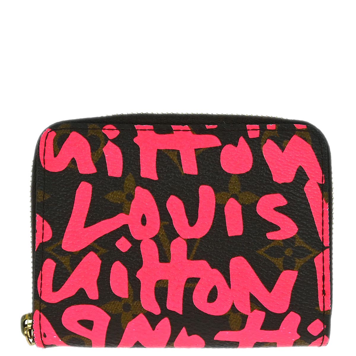 Louis Vuitton 2008 Pink Graffiti Zippy Coin Purse Wallet