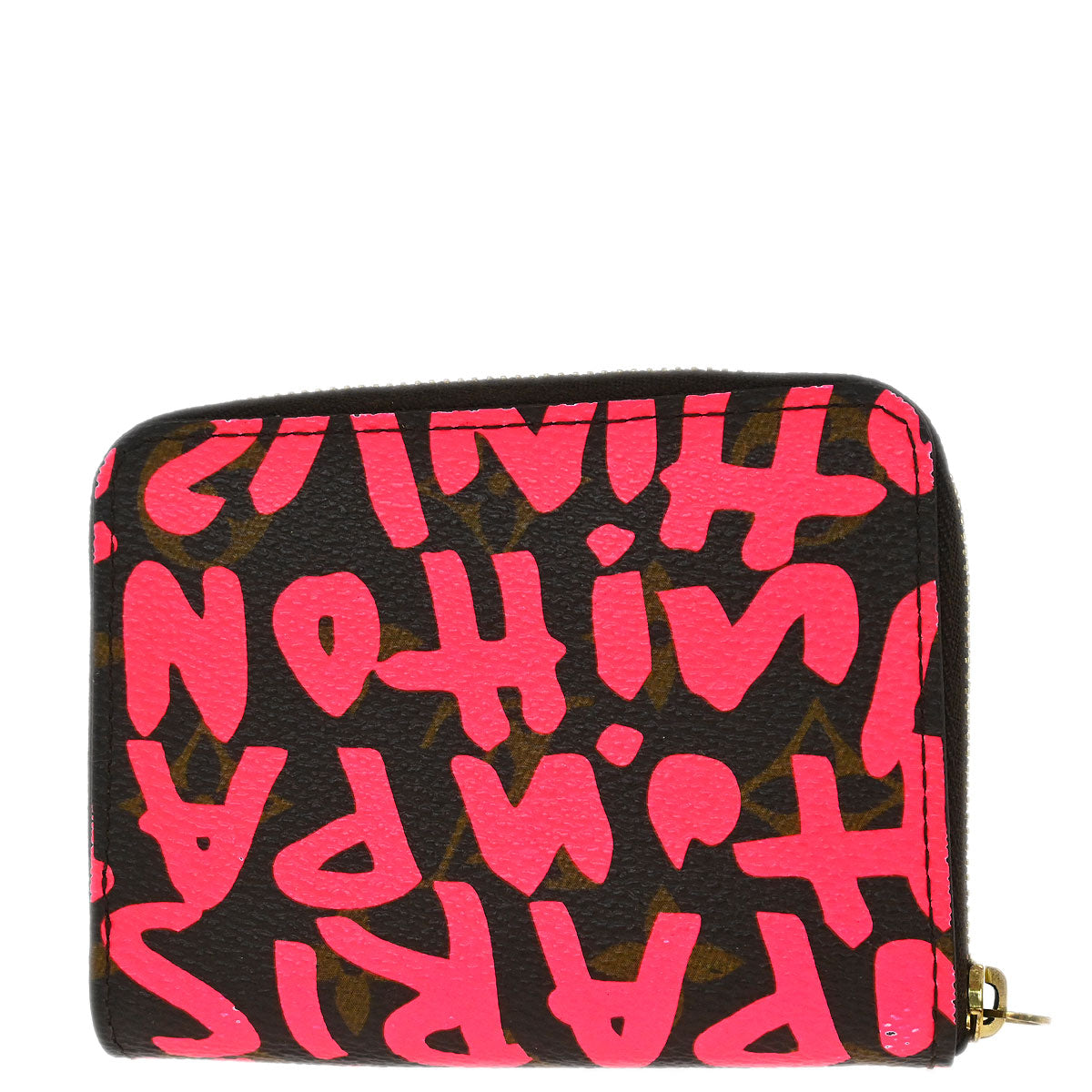 Louis Vuitton 2008 Pink Graffiti Zippy Coin Purse Wallet