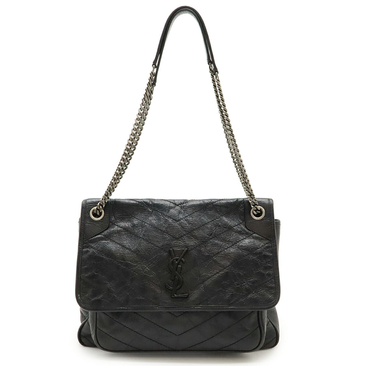 YSL Saint Laurent Paris Niki Shoulder Bag Leather