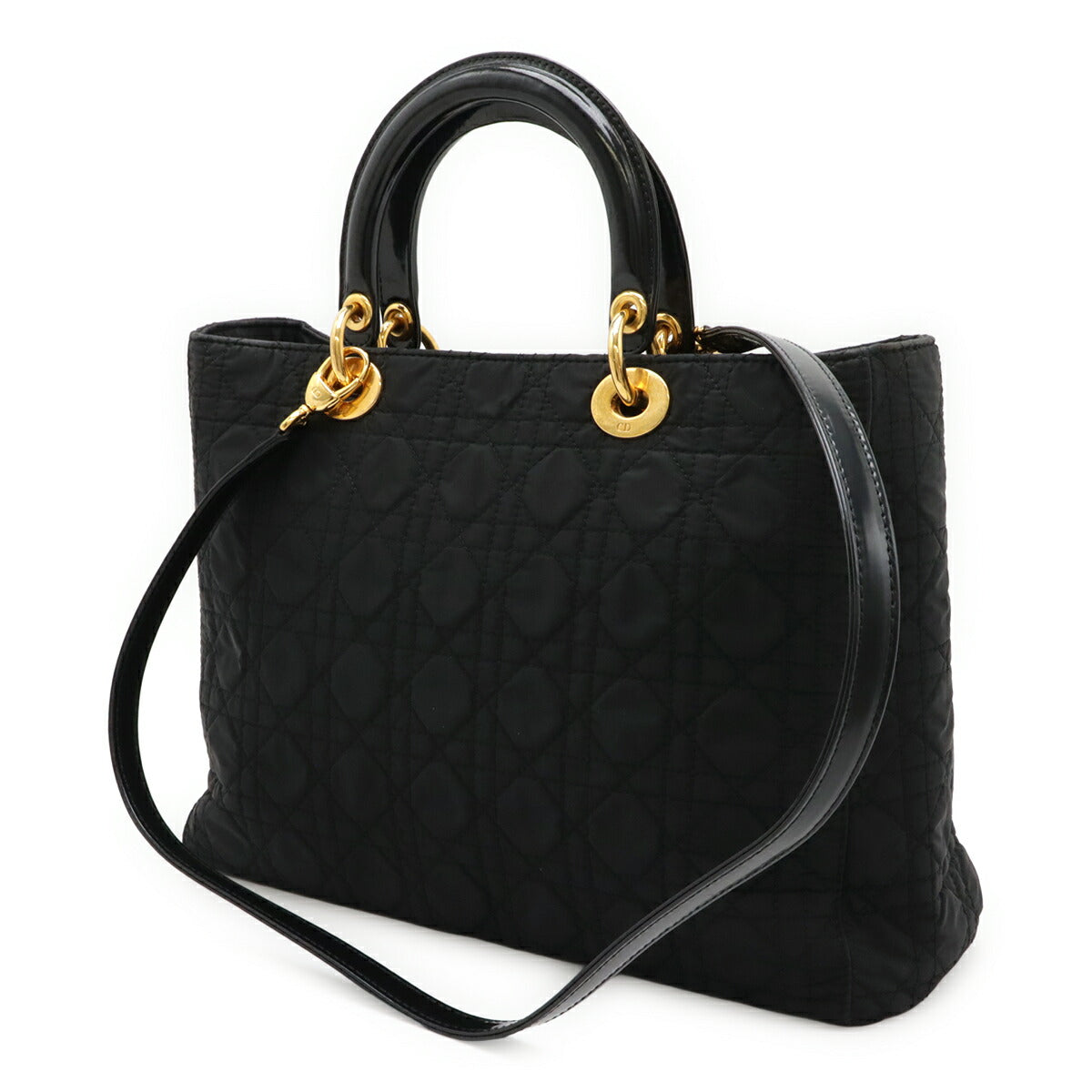 Dior Christian Lady 2Way Bag Nylon Travel Bag