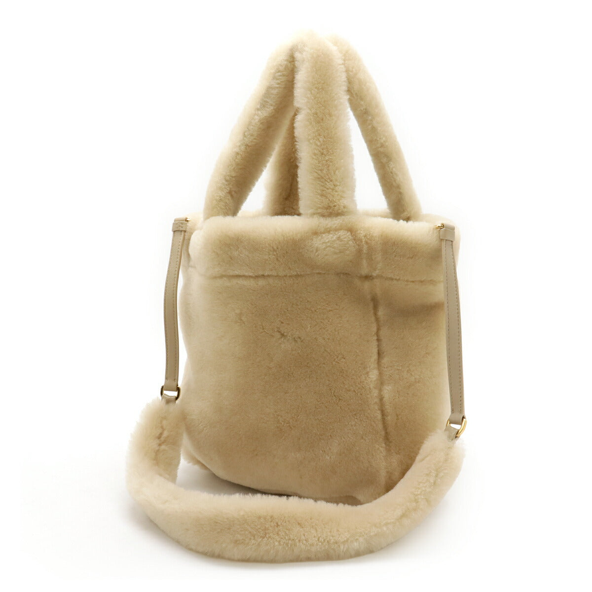 Prada Spugna Shearling 2Way Bag Travel Bag