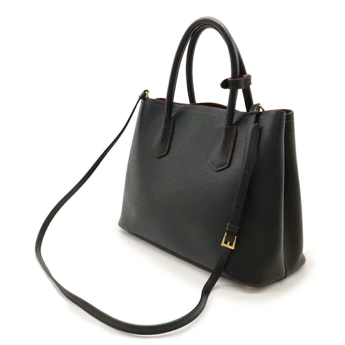 Prada Double 2Way Bag Saffiano Travel Bag
