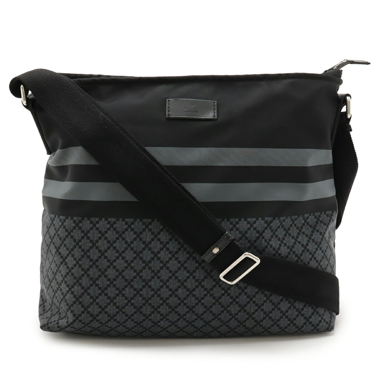Gucci Diamante Shoulder Bag Leather Nylon Bag 1