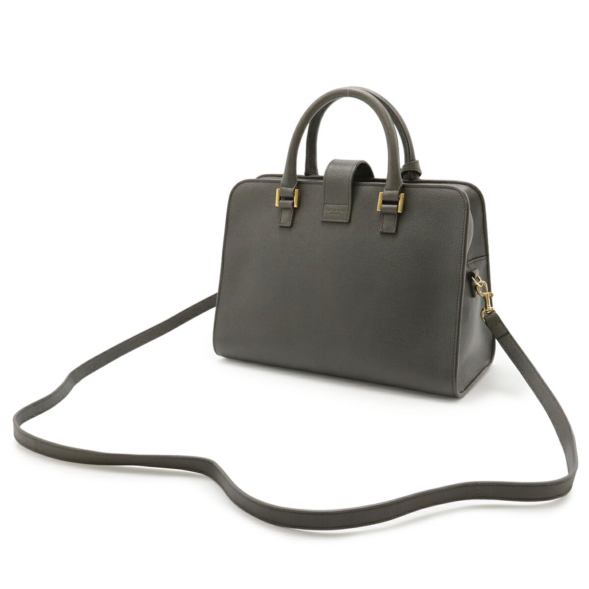 YSL Saint Laurent Paris Cabas 2Way Bag Leather Small Travel Bag