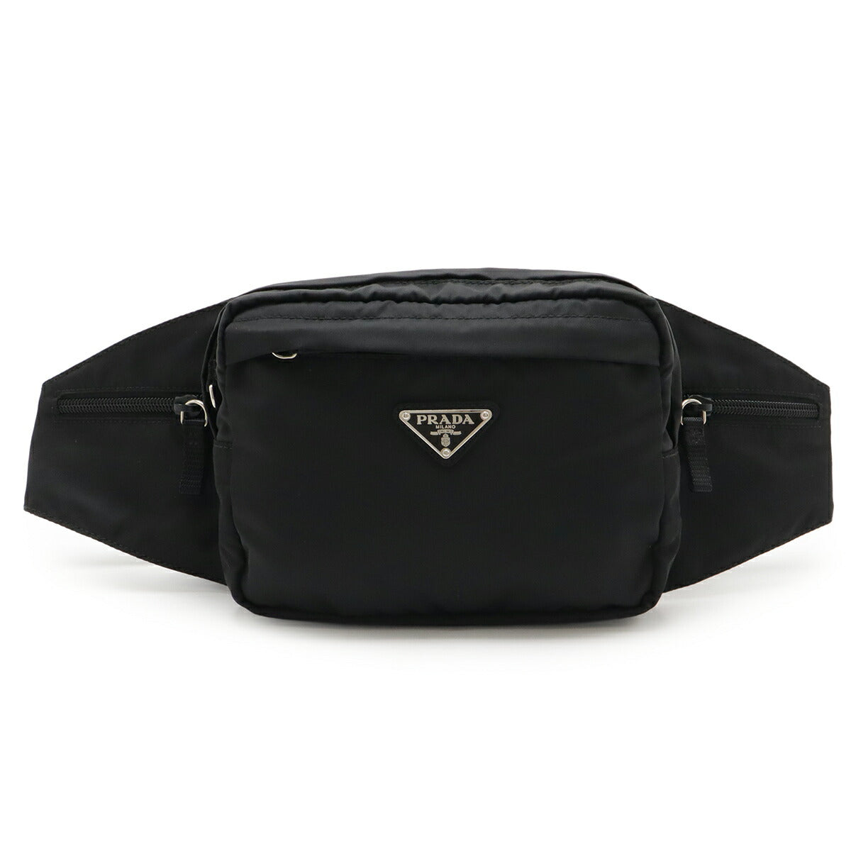 Prada Triangle Waist Bag Nylon Logo Travel Bag