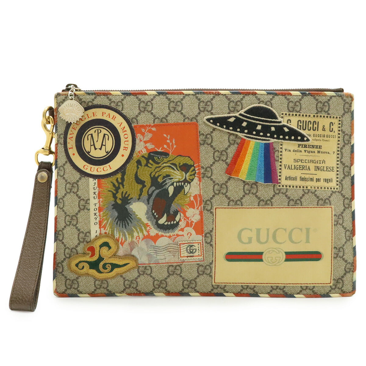Gucci Courier Supreme Clutch Bag