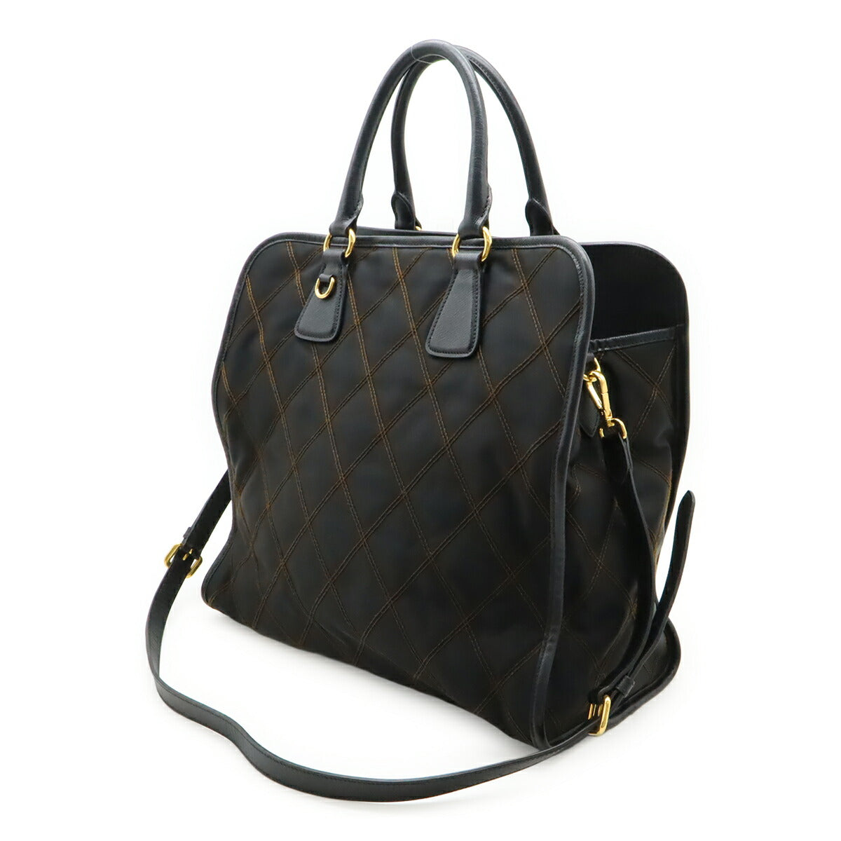 Prada Tessuto Impuntu 2Way Bag Nylon Travel Bag