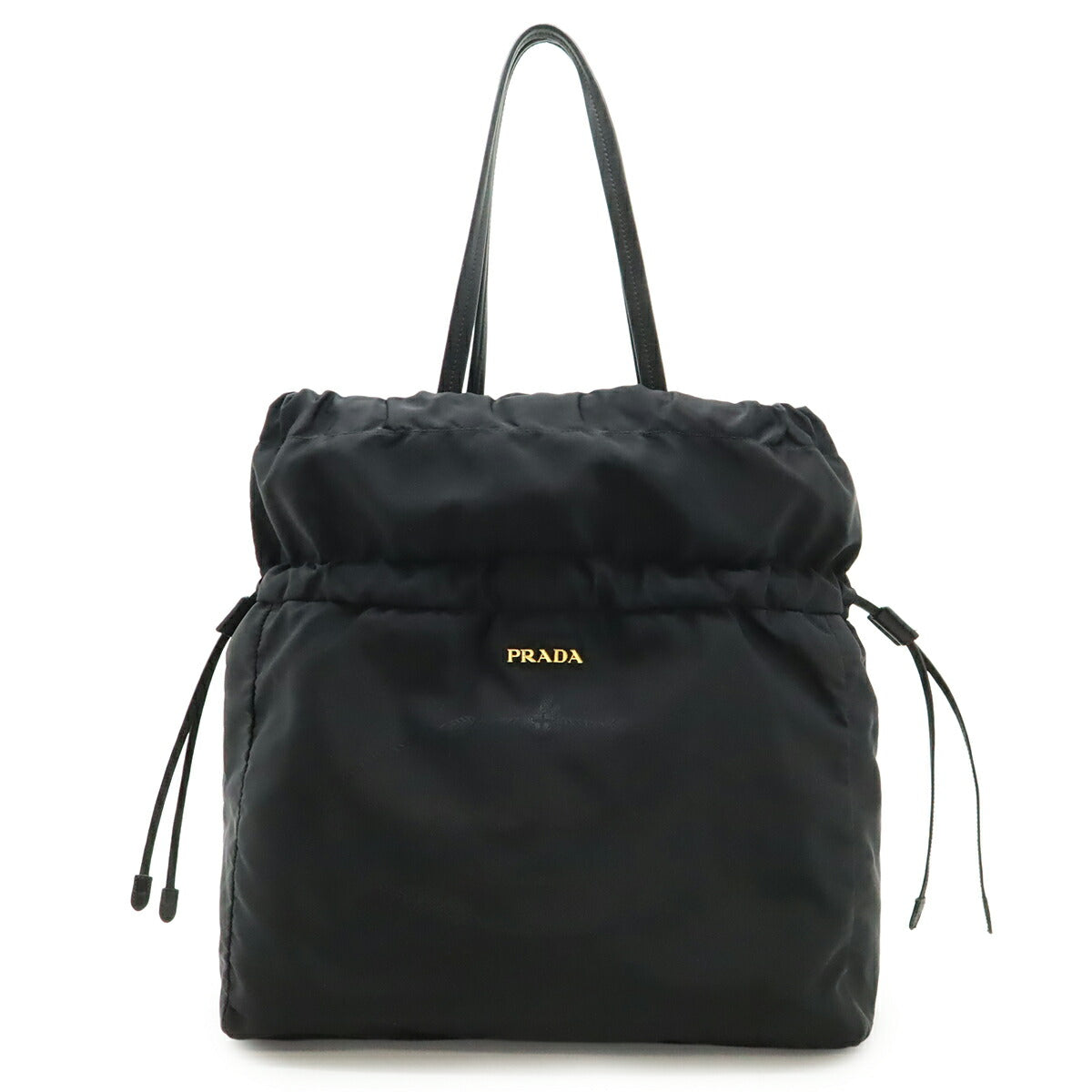 Prada Jacquard 2Way Bag Leather Nylon Logo Travel Bag