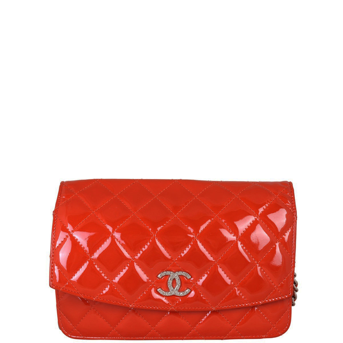Chanel Brilliant Wallet on Patent Handbag Chain