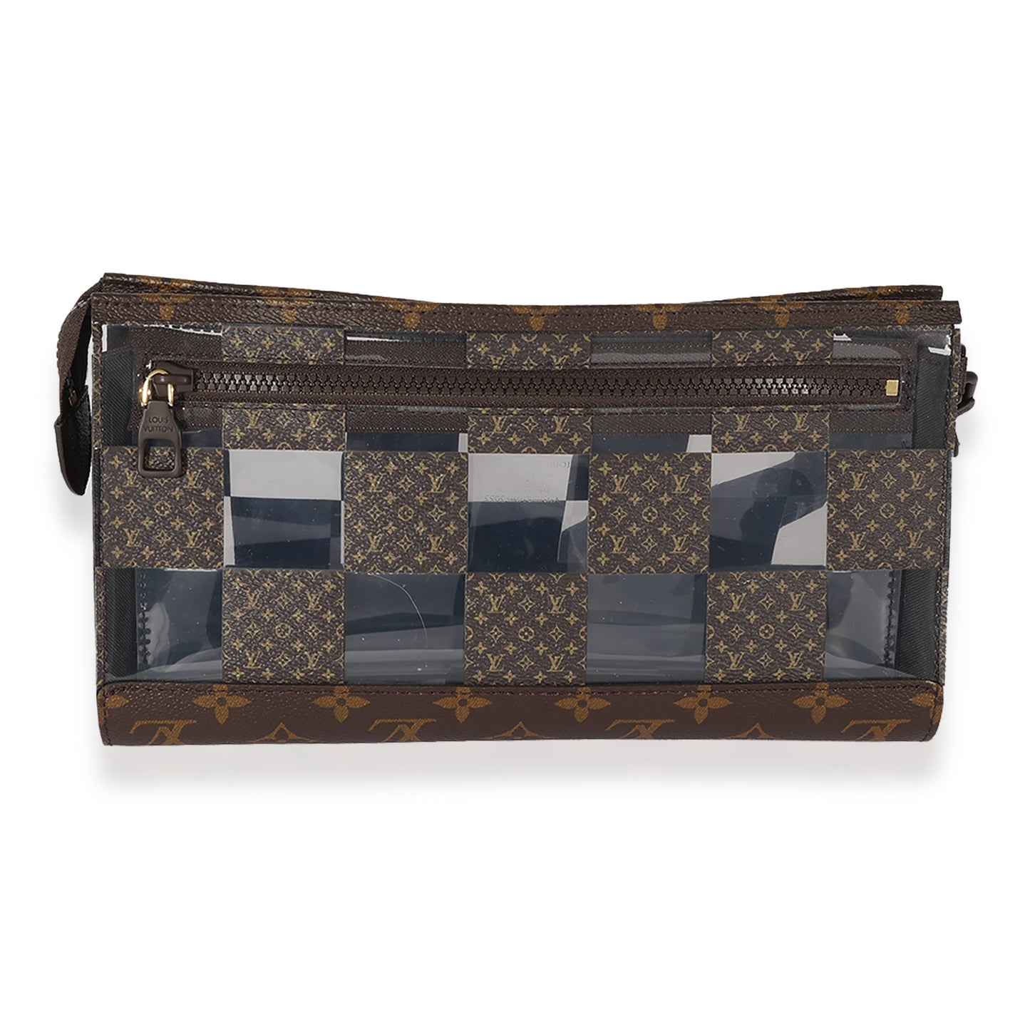 Louis Vuitton Chess PVC Standing Pouch Monogram Handbag