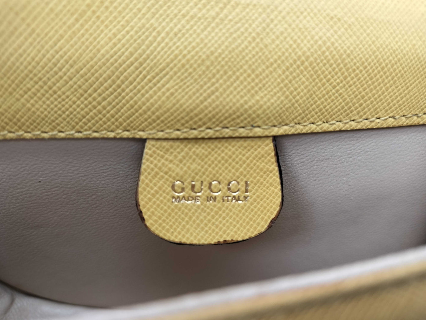 Gucci Bamboo 1947 Shoulder Bag Leather Brown Leather Clutche & Pouche Bag