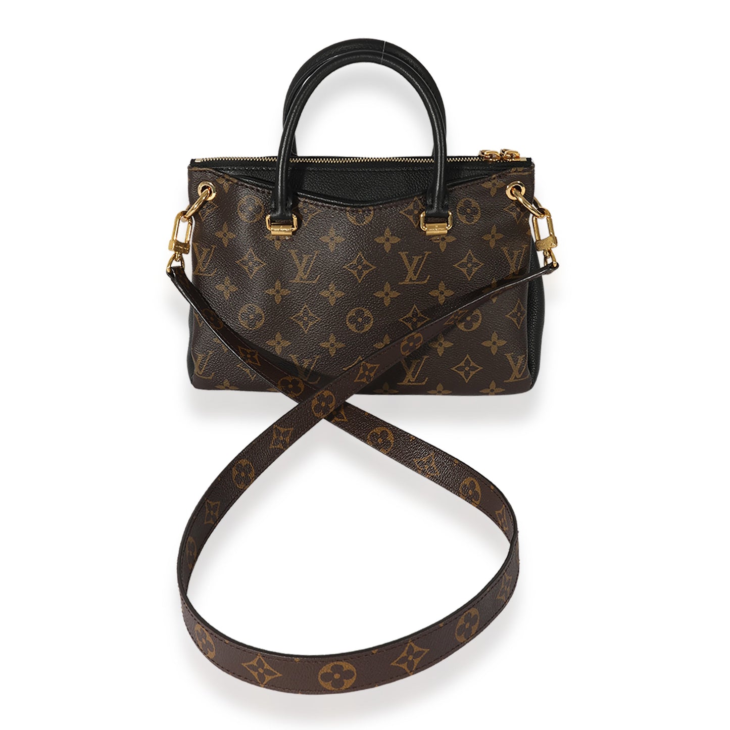 Louis Vuitton Noir Pallas BB Monogram Handbag
