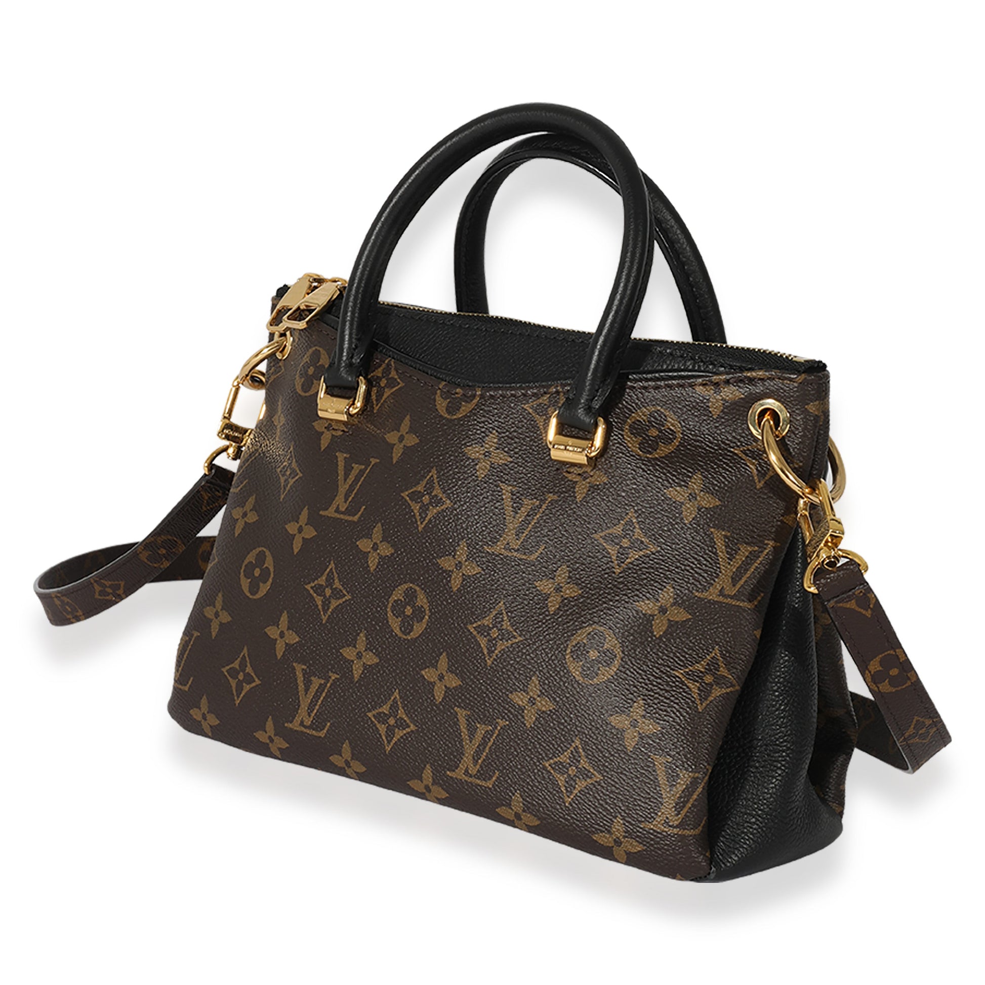 Louis Vuitton Noir Pallas BB Monogram Handbag