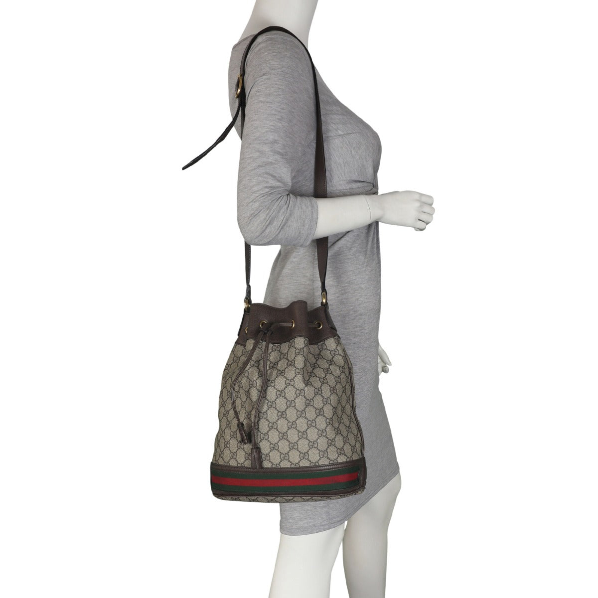 Gucci GG Supreme Ophidia Bucket Bag