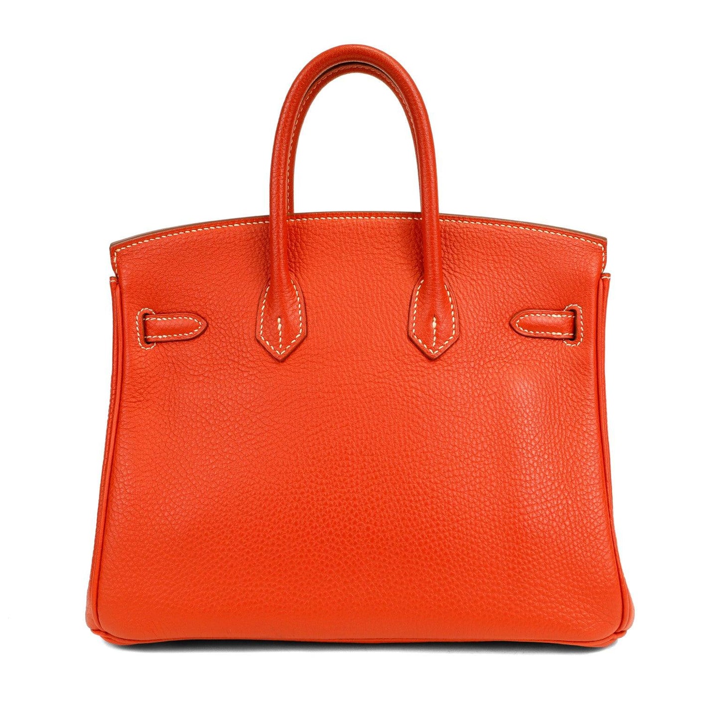 Hermes Luxury Cm Rouge Tomate Togo Birkin W White Travel Bag
