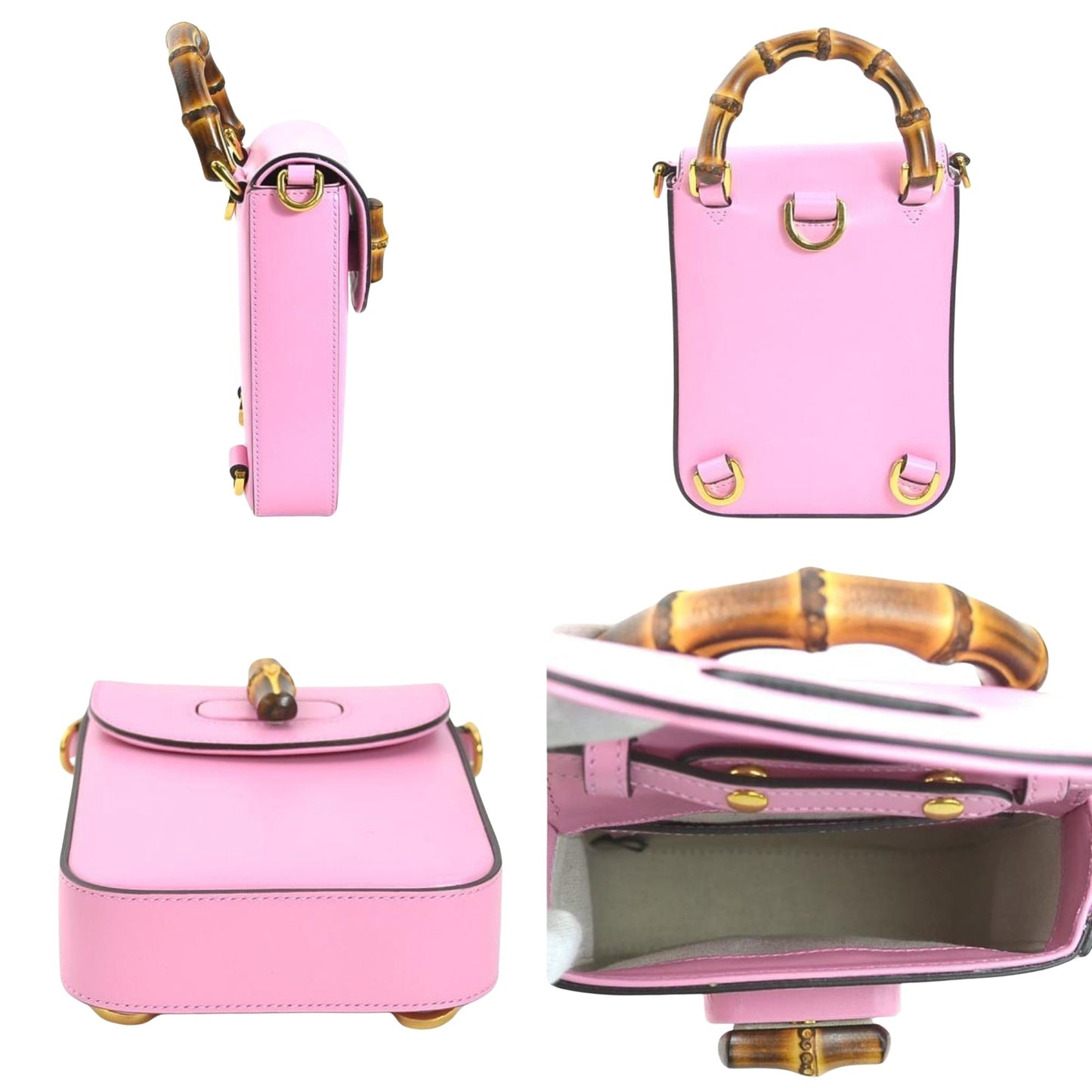Gucci Bamboo Handbag Travel Bag Bamboo 775