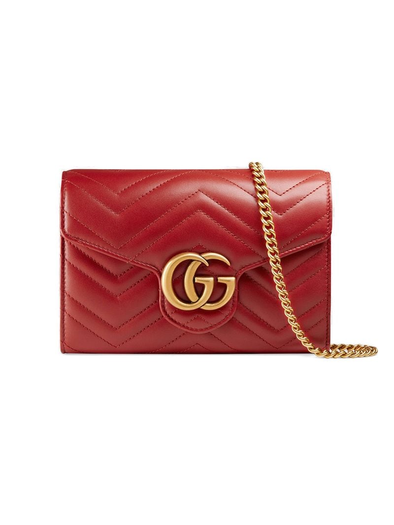 Gucci - GG Marmont matelassé mini bag - women - Leather/metal - One Size - Red