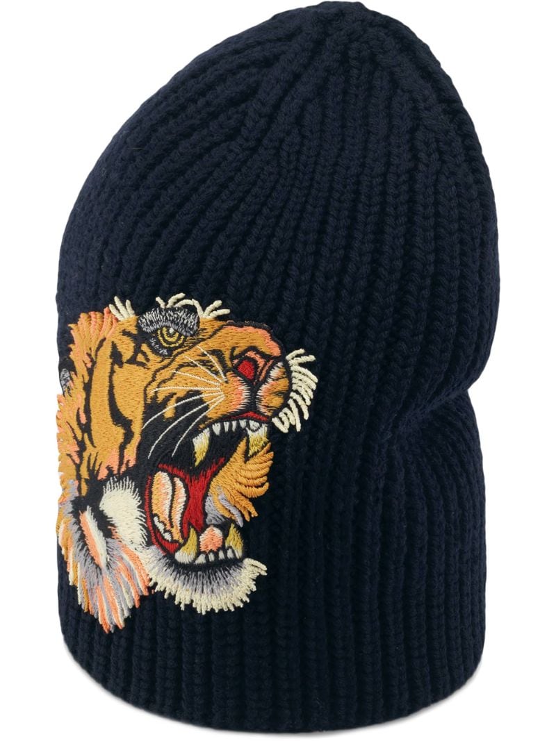 Gucci - Wool hat with tiger - men - Wool - M - Blue