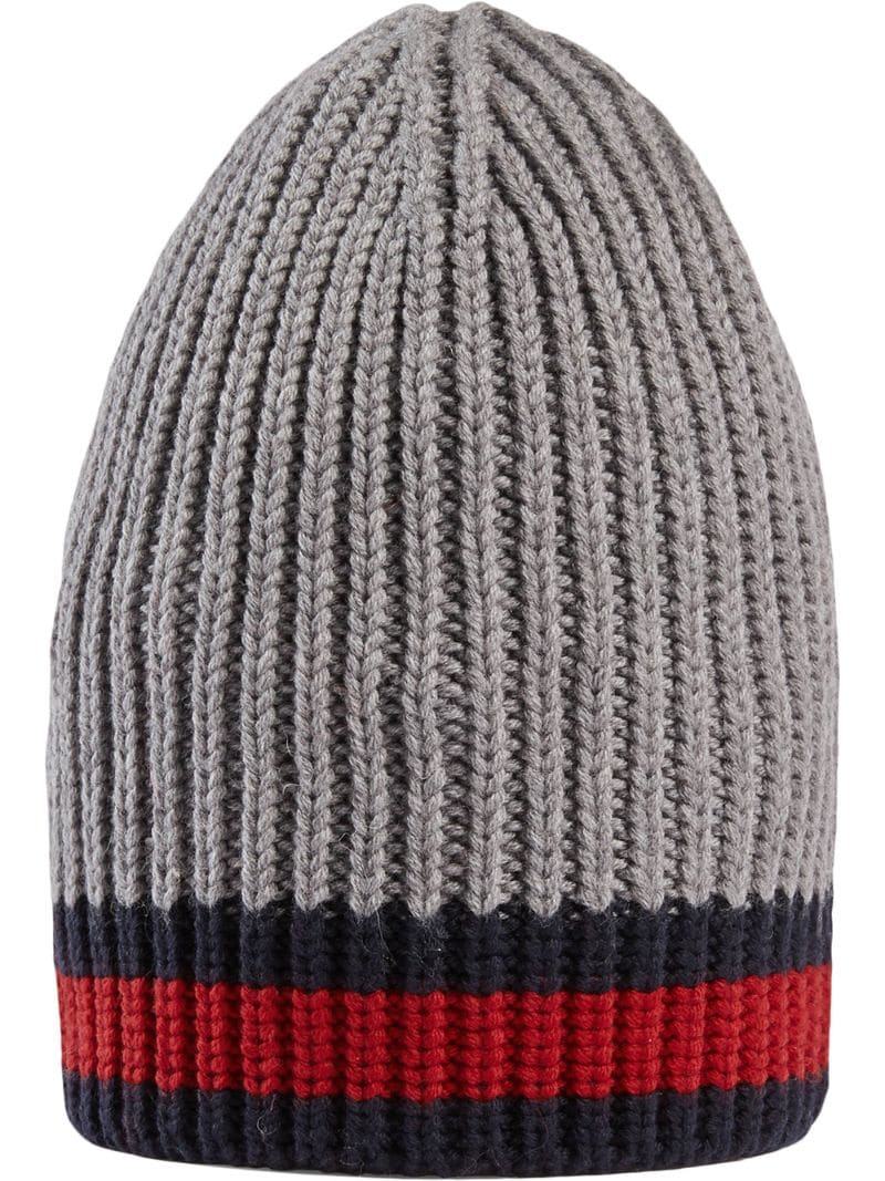 Gucci - Wool hat with Web - men - Wool - M - Grey