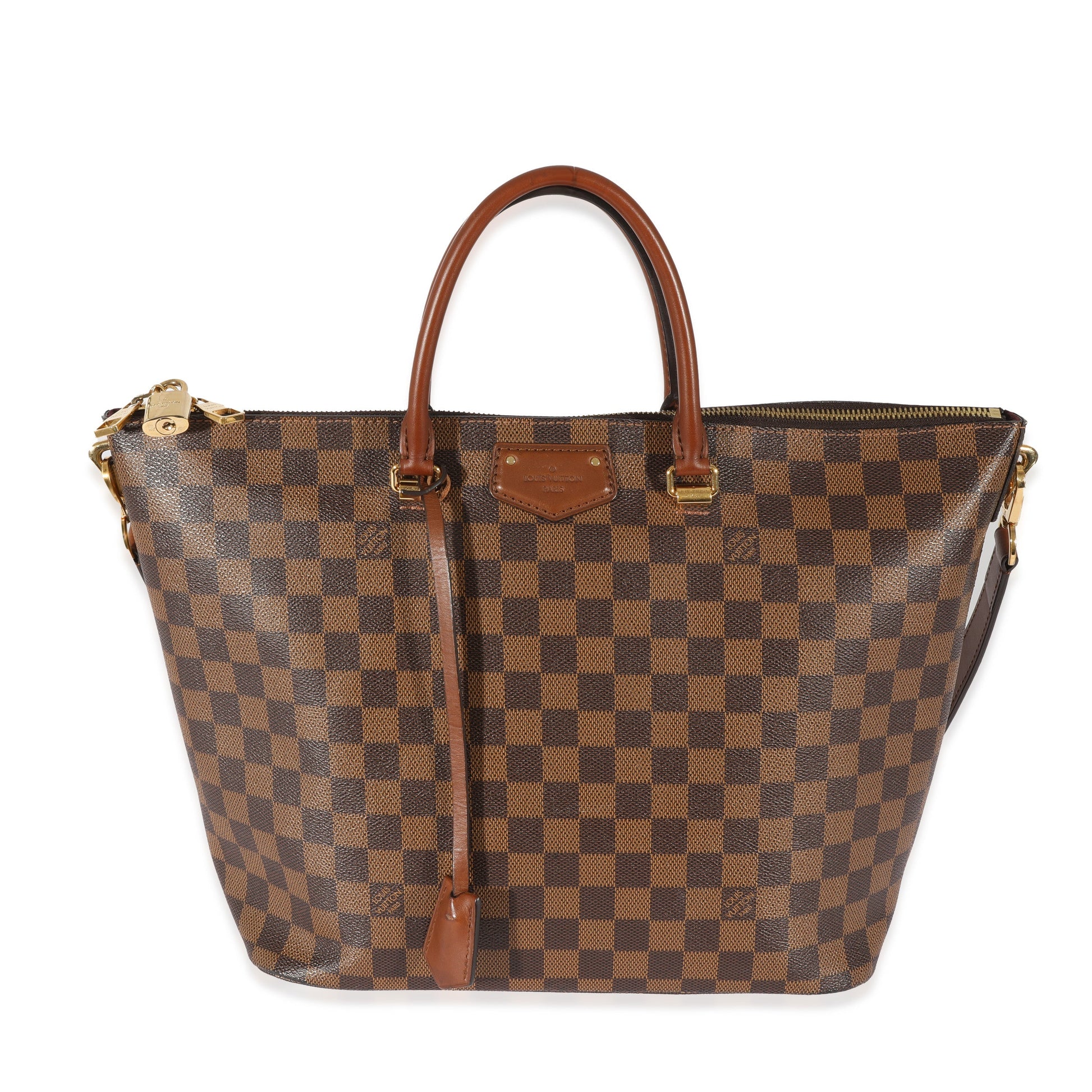 Louis Vuitton Damier Ebene Belmont Canvas Tote Bag