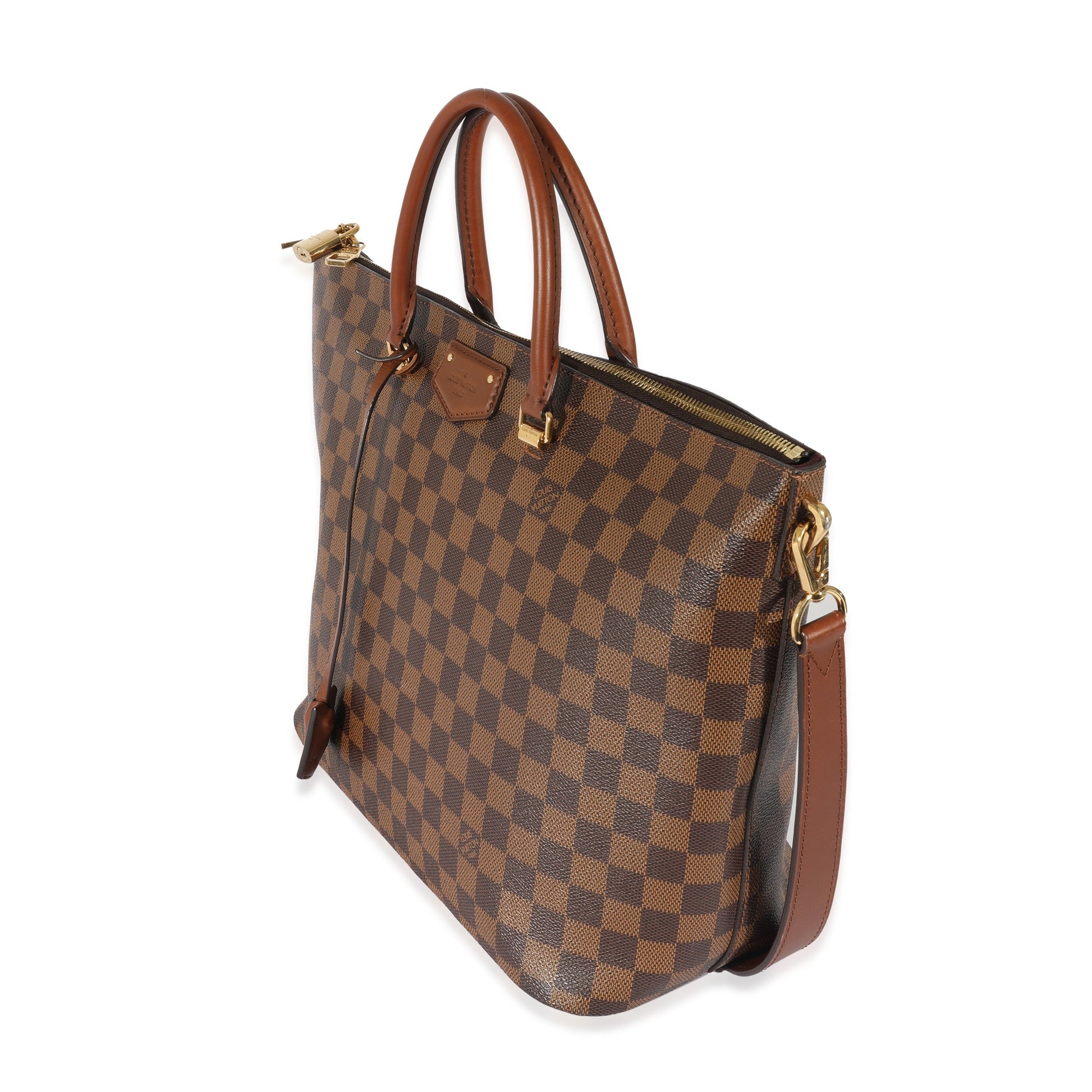 Louis Vuitton Damier Ebene Belmont Canvas Tote Bag