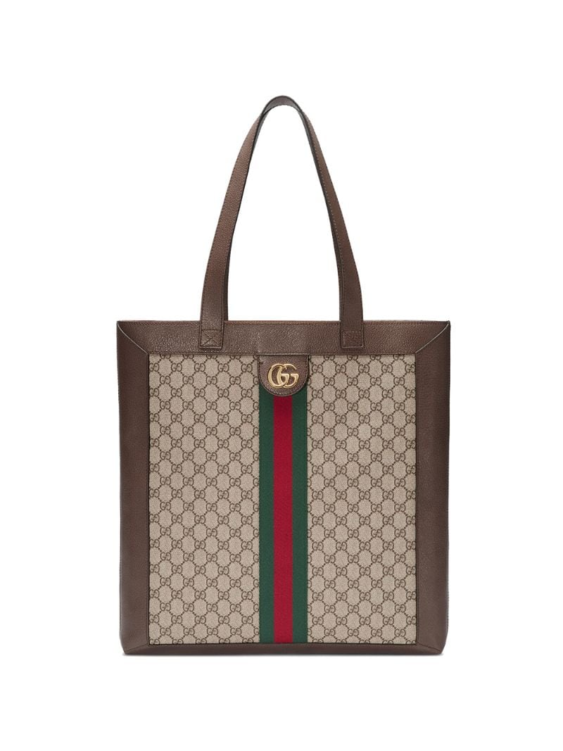 Gucci - Ophidia soft GG Supreme large tote - unisex - Microfibre/Polyester/Leather/Canvas - One Size - Brown