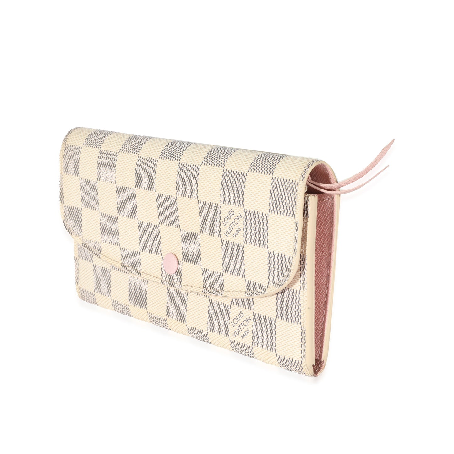 Louis Vuitton Damier Azur Sarah Canvas Wallet Case