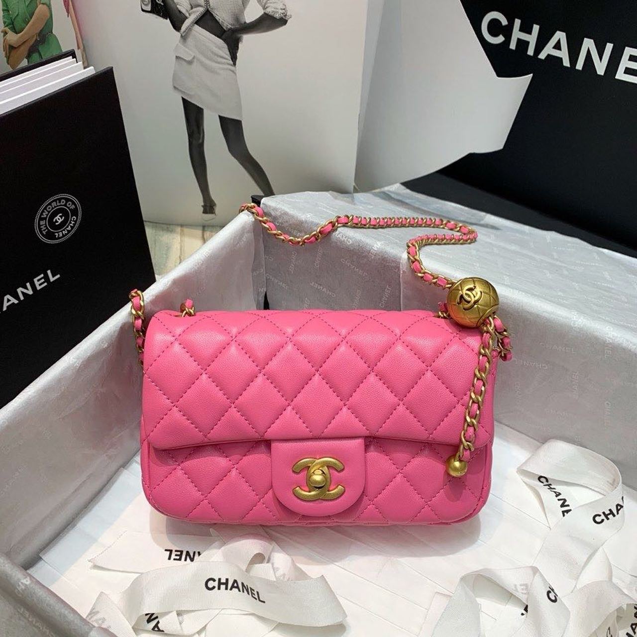 Chltop Qualityap Bag With Chlball On Strap Crossbody Bag As1787 7574