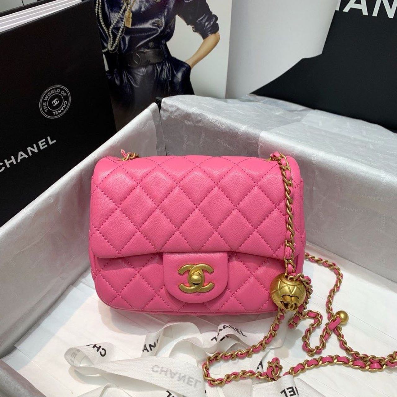 CHLMini CHLBall On Strap PiNike Flap Crossbody Bag