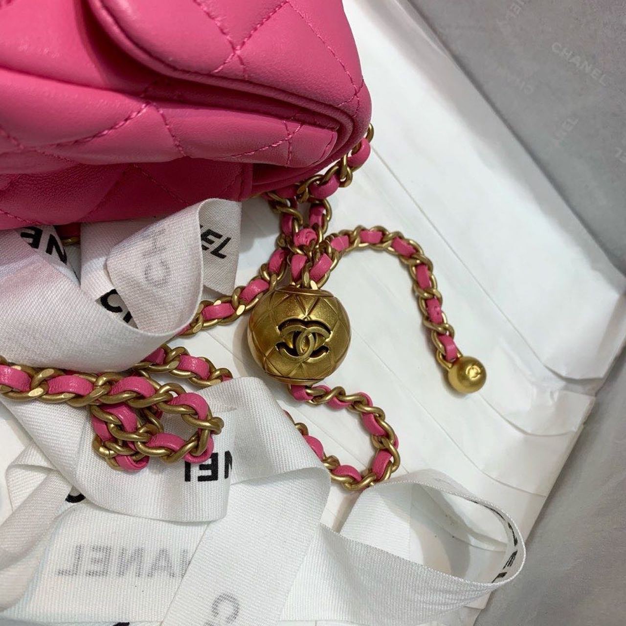 CHLMini CHLBall On Strap PiNike Flap Crossbody Bag