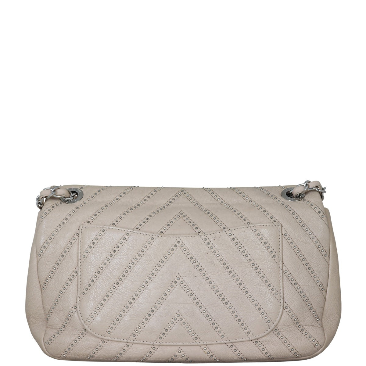 Chanel Stud Wars Chevron Bag 24 Series Brown Flap Handbag